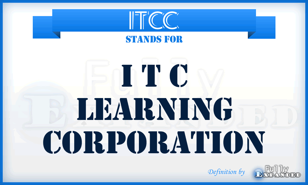 ITCC - I T C Learning Corporation