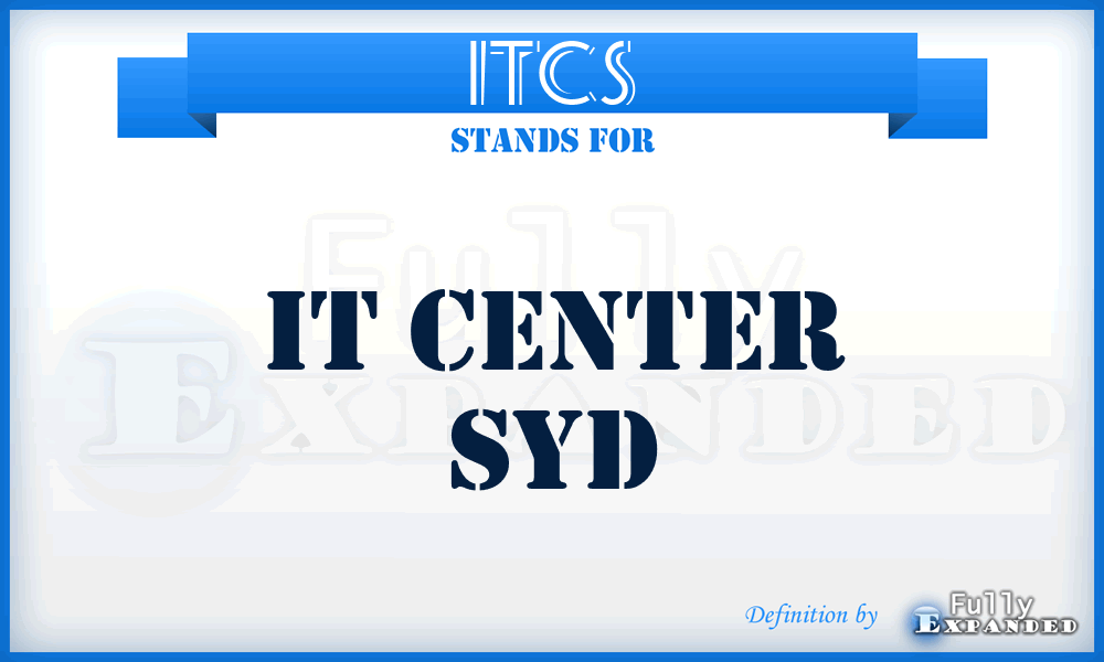 ITCS - IT Center Syd