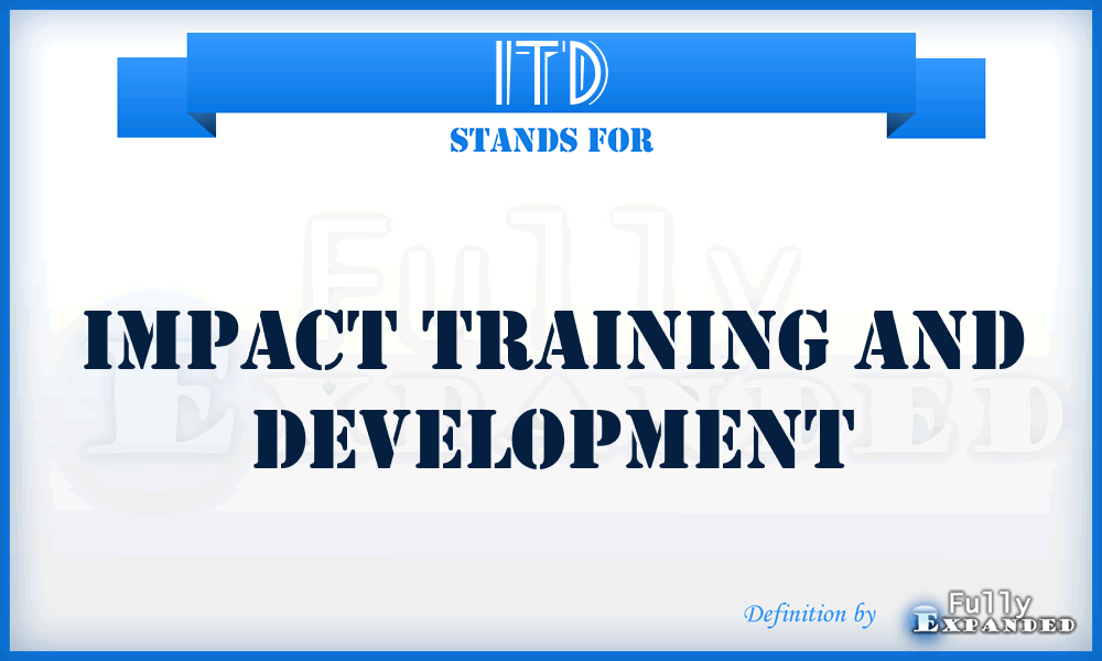 ITD - Impact Training and Development