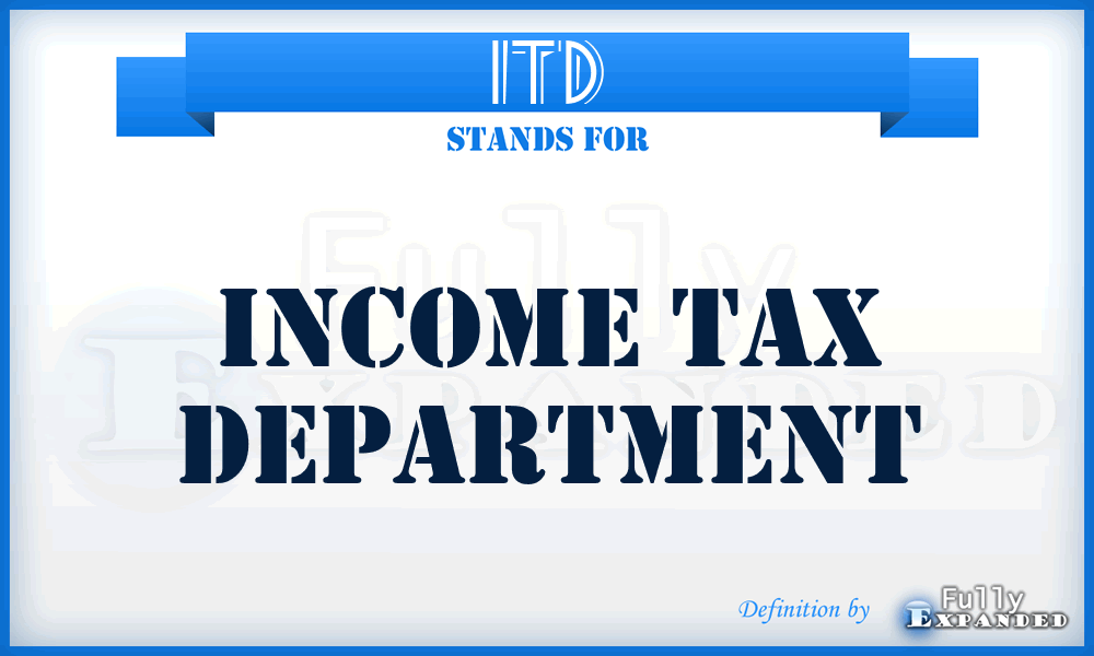 ITD - Income Tax Department
