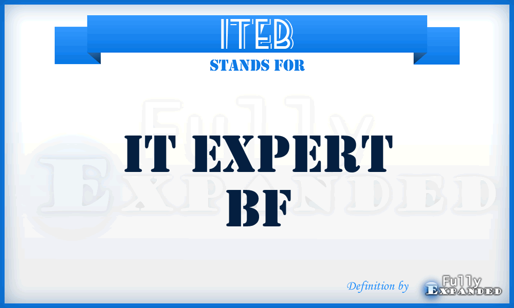 ITEB - IT Expert Bf