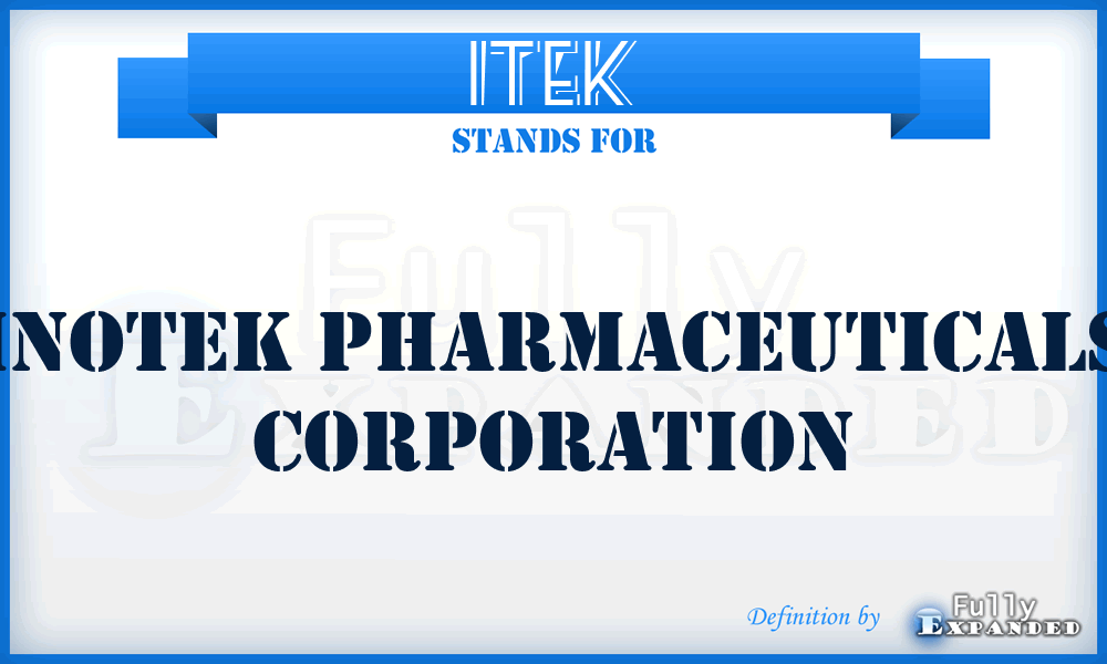 ITEK - Inotek Pharmaceuticals Corporation