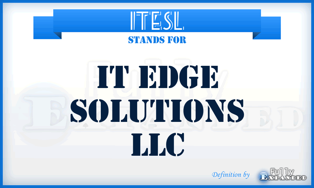 ITESL - IT Edge Solutions LLC