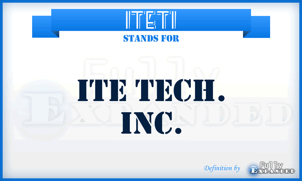 ITETI - ITE Tech. Inc.