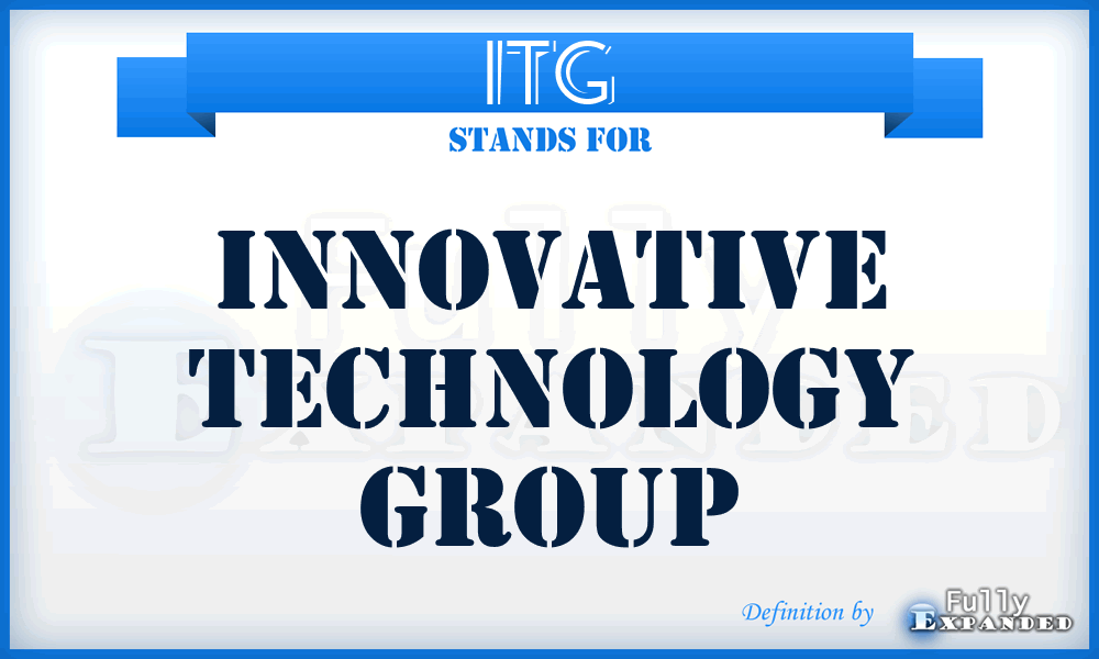 ITG - Innovative Technology Group