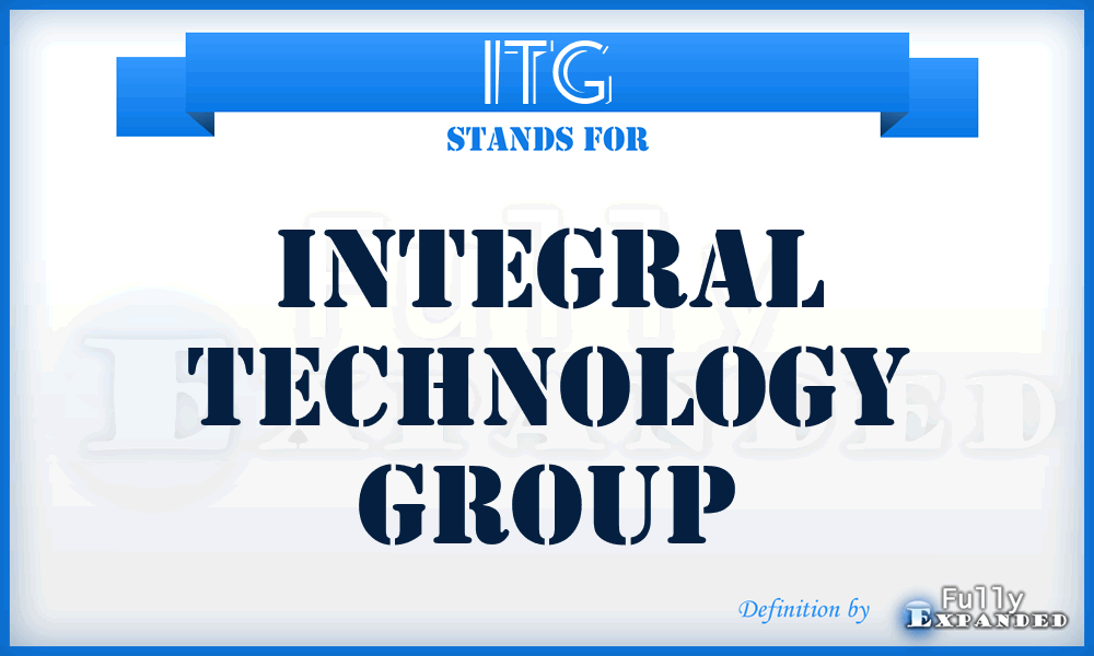 ITG - Integral Technology Group