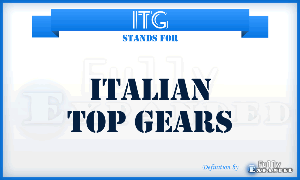ITG - Italian Top Gears