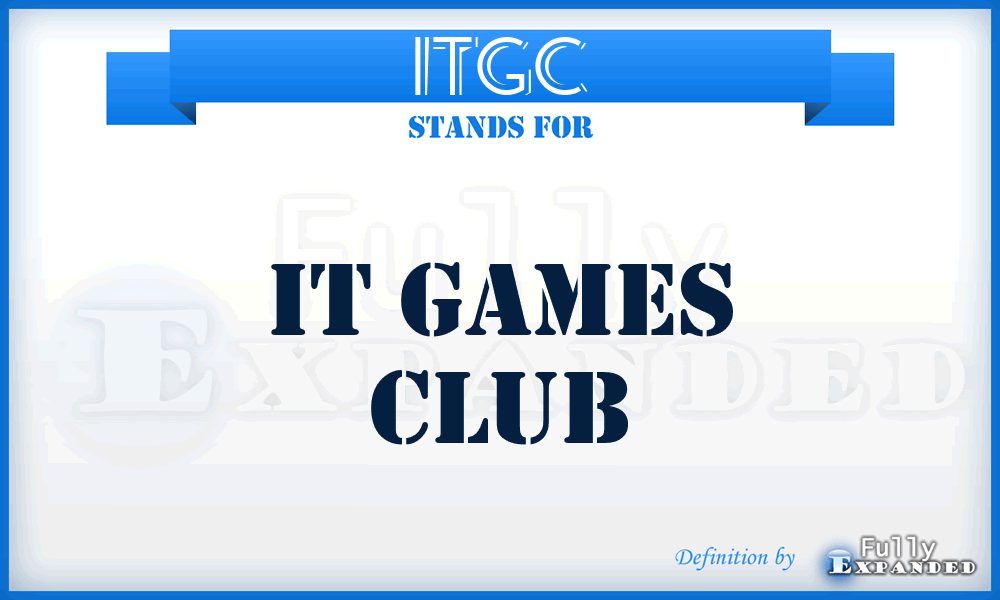 ITGC - IT Games Club