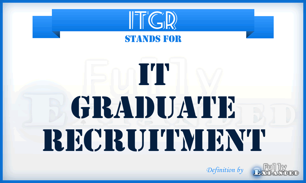 ITGR - IT Graduate Recruitment