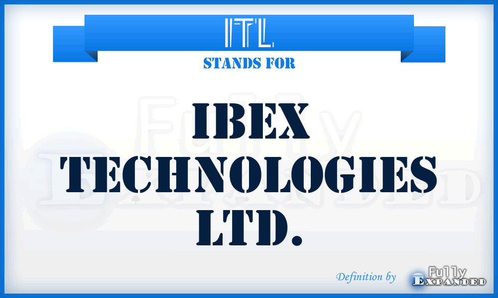 ITL - Ibex Technologies Ltd.