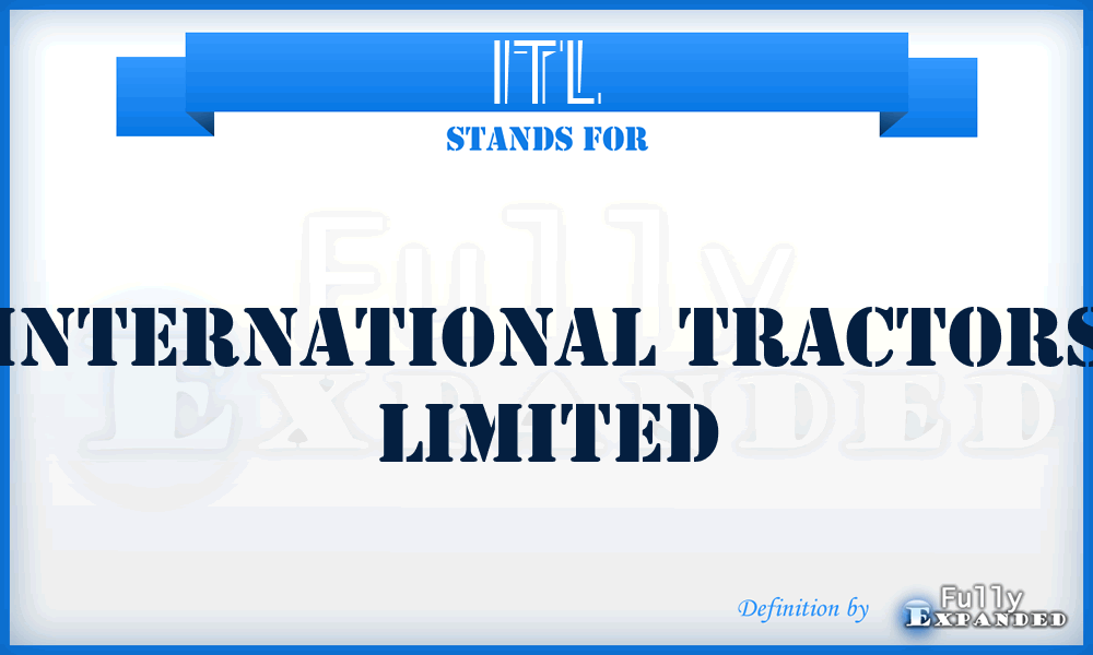 ITL - International Tractors Limited