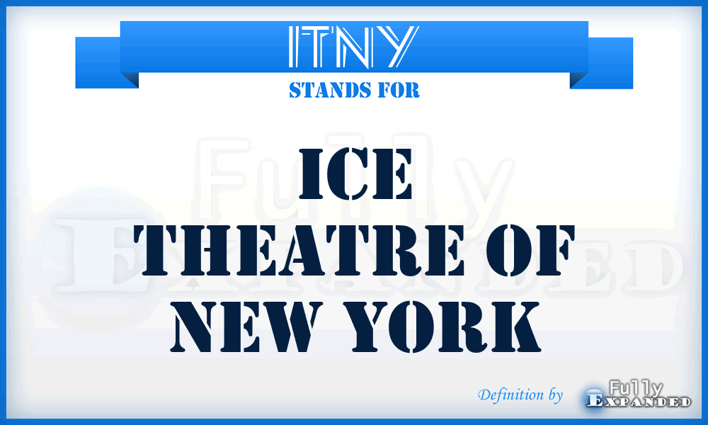 ITNY - Ice Theatre of New York