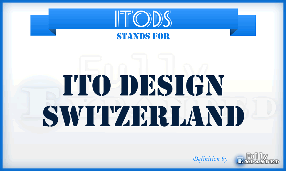 ITODS - ITO Design Switzerland