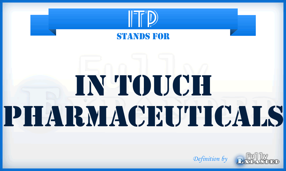 ITP - In Touch Pharmaceuticals