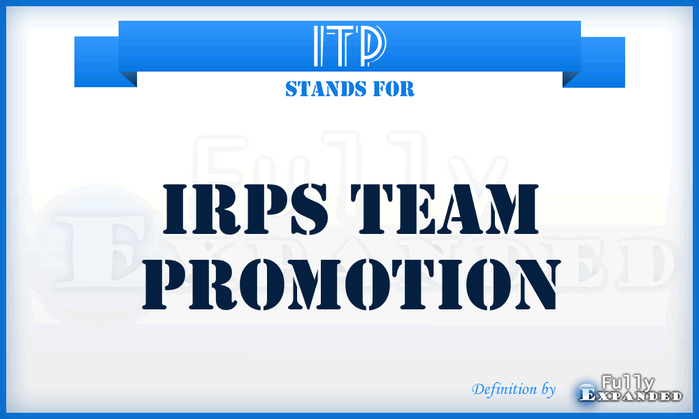 ITP - Irps Team Promotion