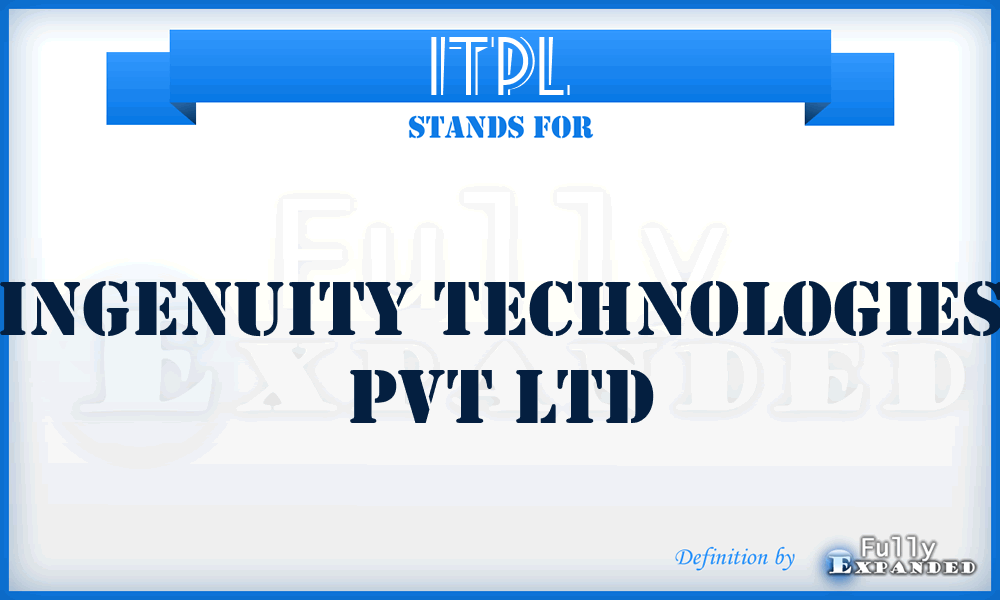 ITPL - Ingenuity Technologies Pvt Ltd