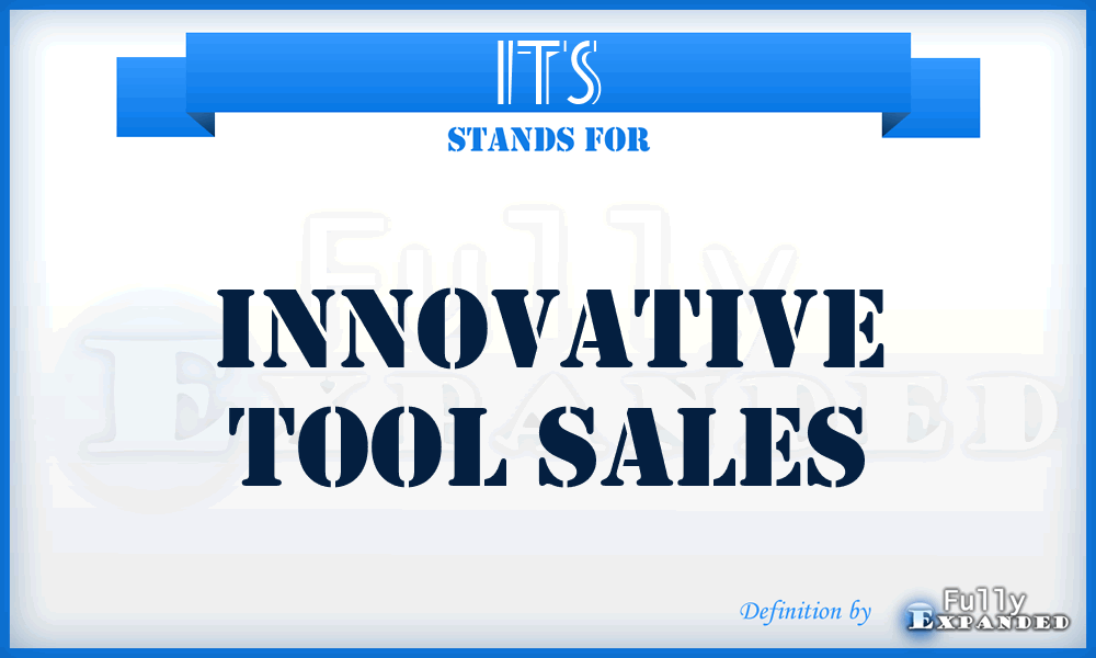 ITS - Innovative Tool Sales