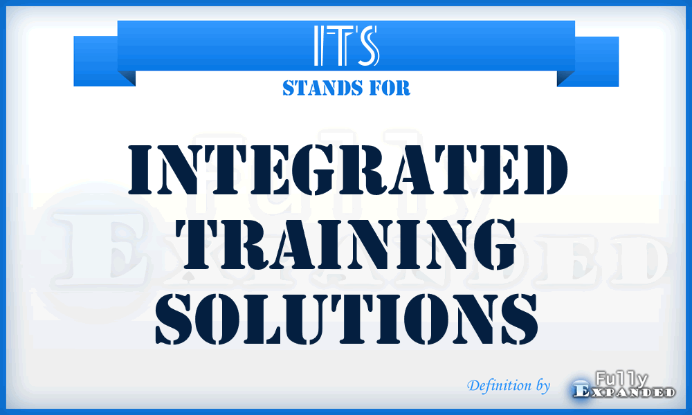 ITS - Integrated Training Solutions