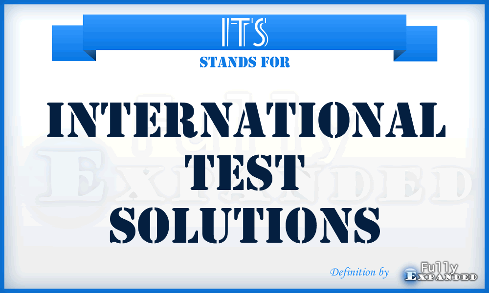 ITS - International Test Solutions