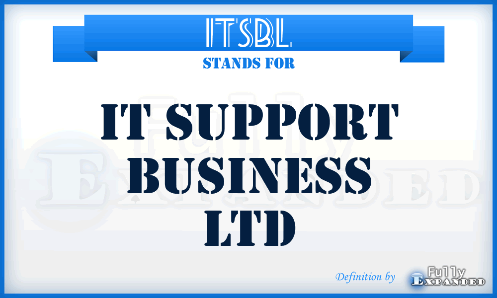 ITSBL - IT Support Business Ltd
