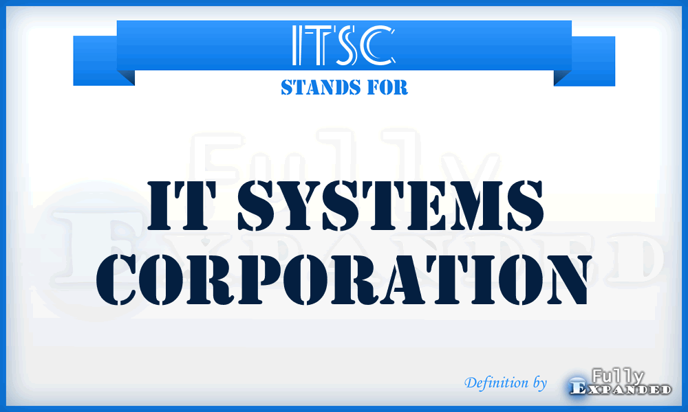 ITSC - IT Systems Corporation