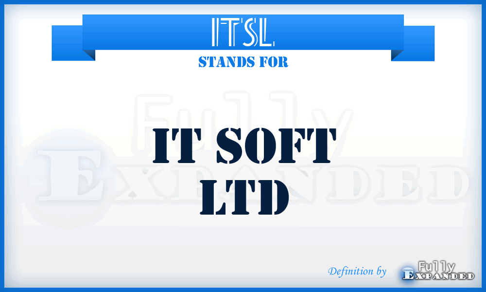 ITSL - IT Soft Ltd