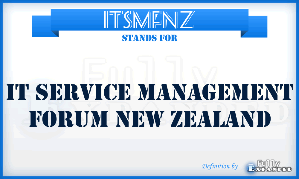 ITSMFNZ - IT Service Management Forum New Zealand