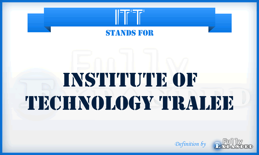 ITT - Institute of Technology Tralee