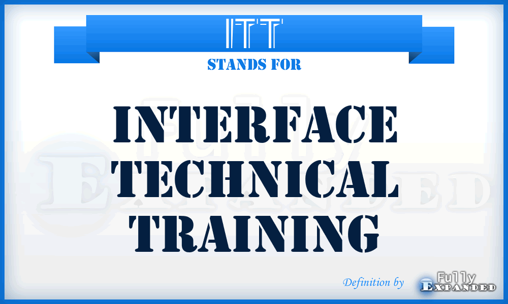 ITT - Interface Technical Training