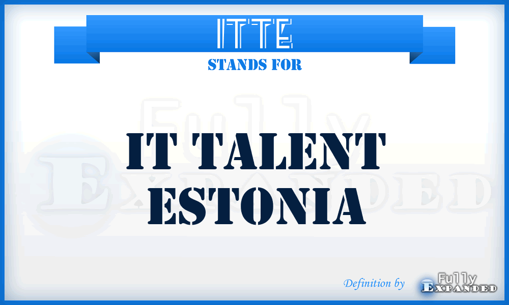 ITTE - IT Talent Estonia