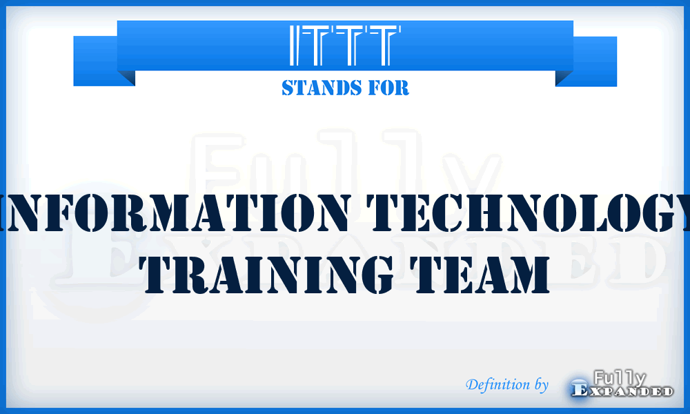 ITTT - Information Technology Training Team