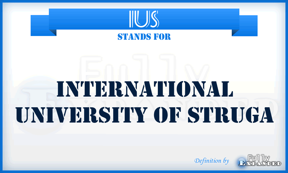 IUS - International University of Struga
