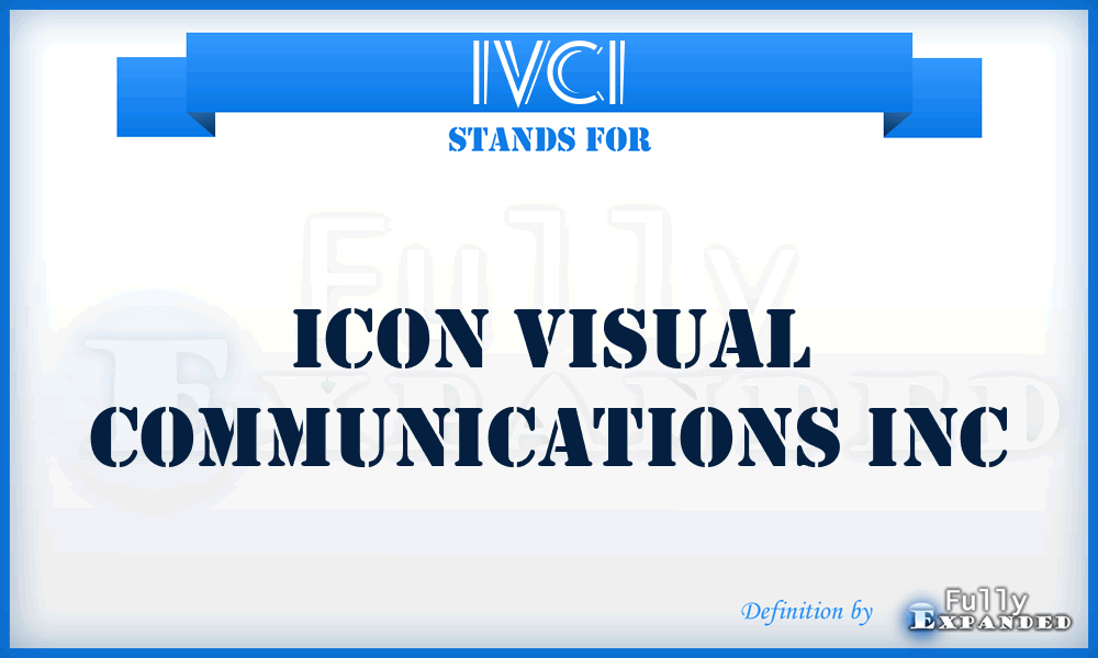 IVCI - Icon Visual Communications Inc