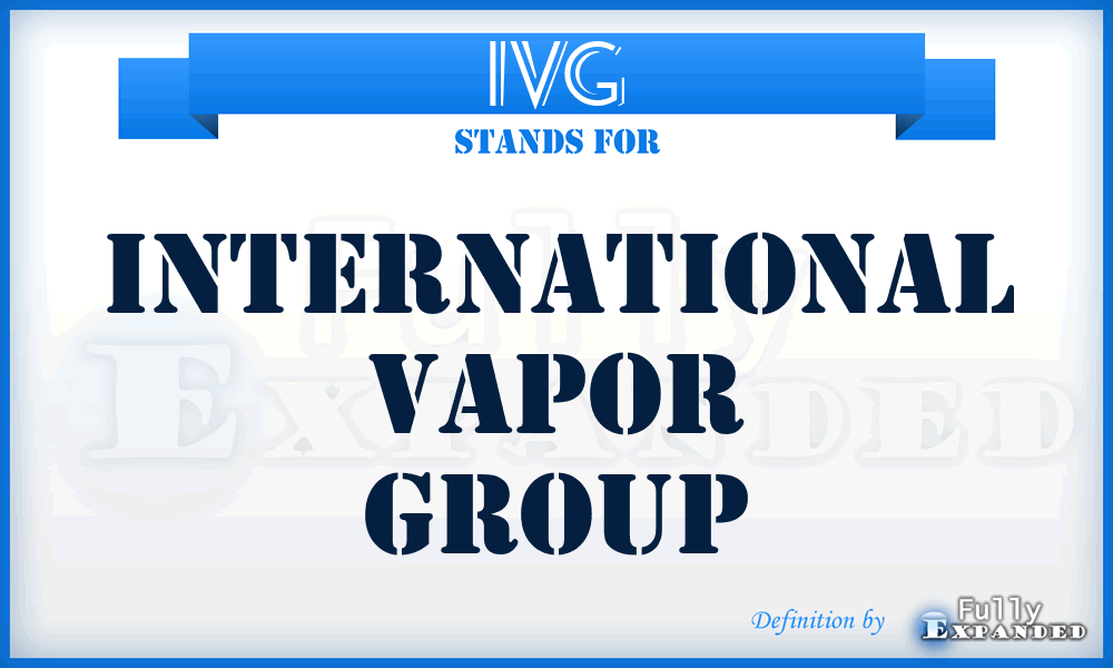 IVG - International Vapor Group