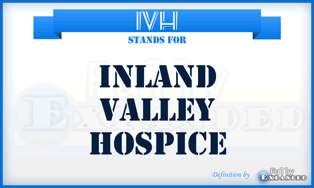 IVH - Inland Valley Hospice