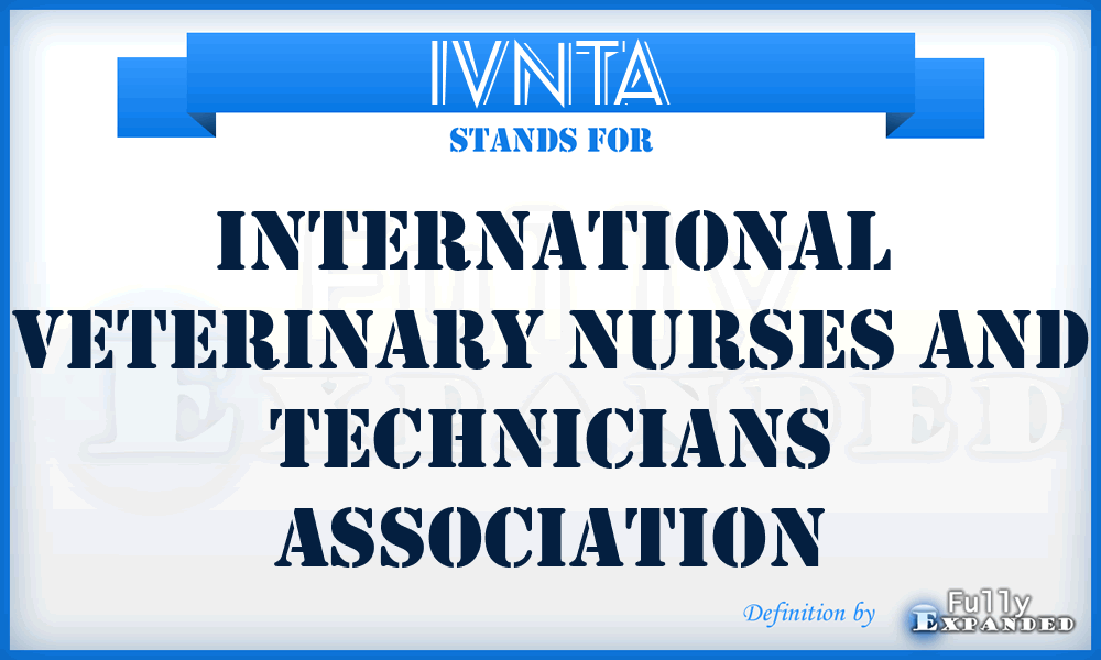 IVNTA - International Veterinary Nurses and Technicians Association