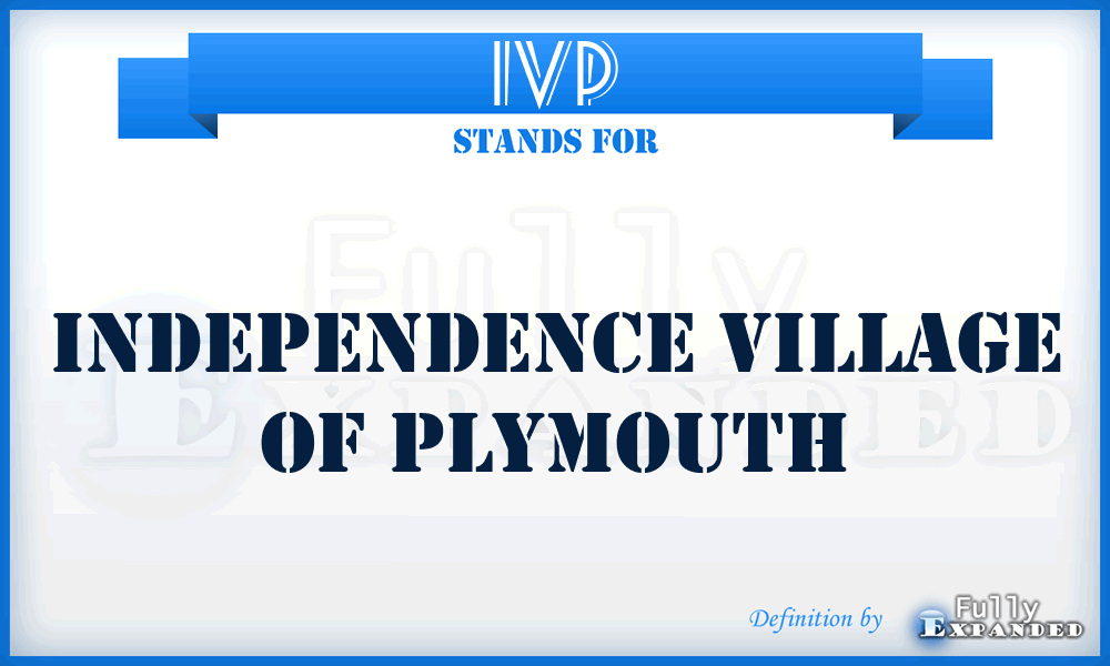 IVP - Independence Village of Plymouth