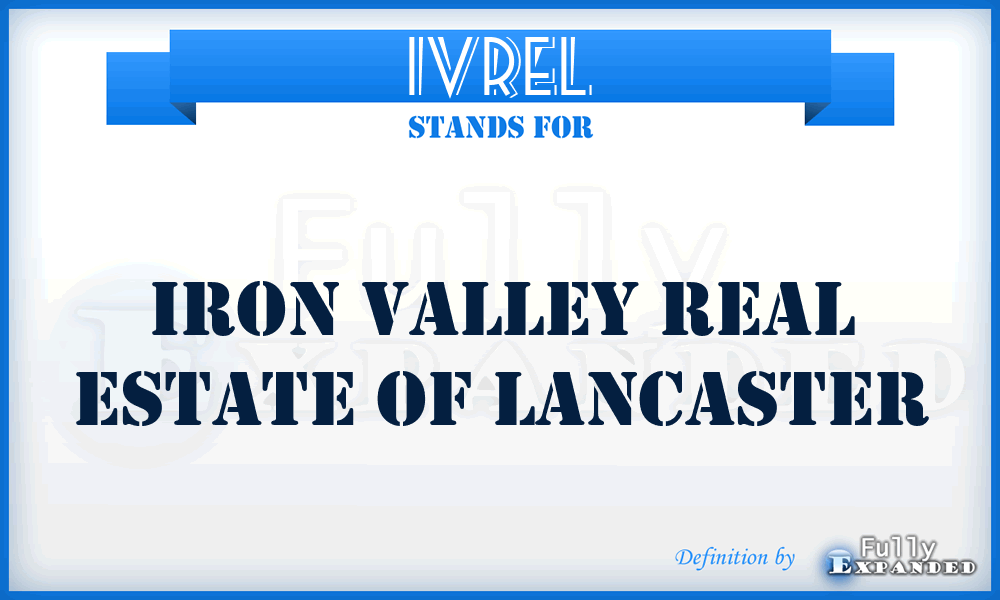 IVREL - Iron Valley Real Estate of Lancaster