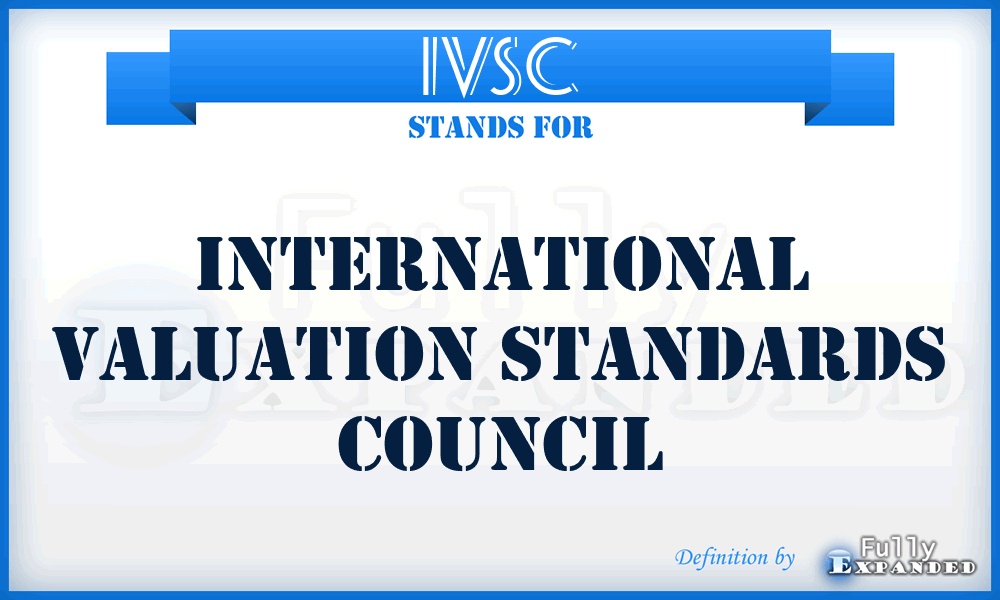 IVSC - International Valuation Standards Council