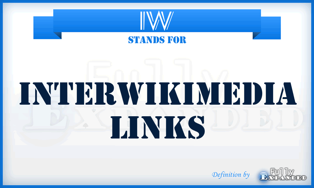 IW - InterWikimedia links