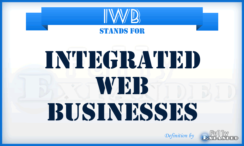 IWB - Integrated Web Businesses