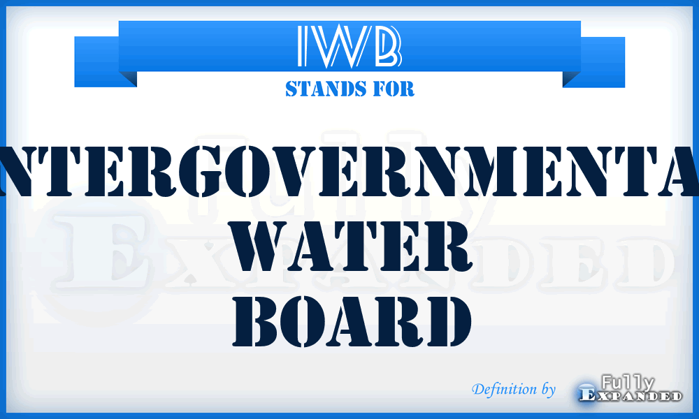 IWB - Intergovernmental Water Board