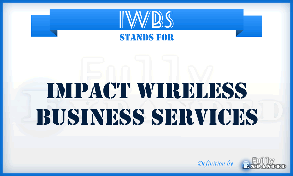 IWBS - Impact Wireless Business Services