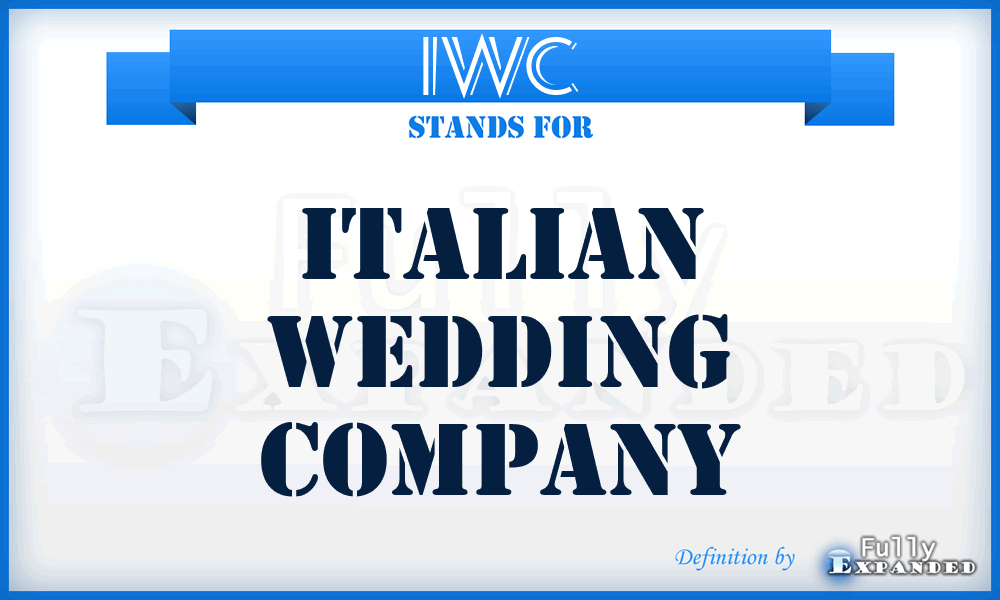 IWC - Italian Wedding Company