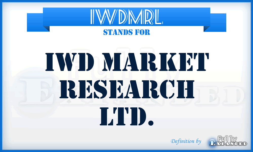 IWDMRL - IWD Market Research Ltd.