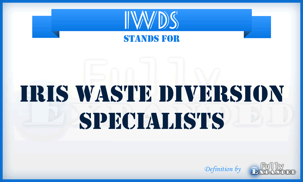 IWDS - Iris Waste Diversion Specialists