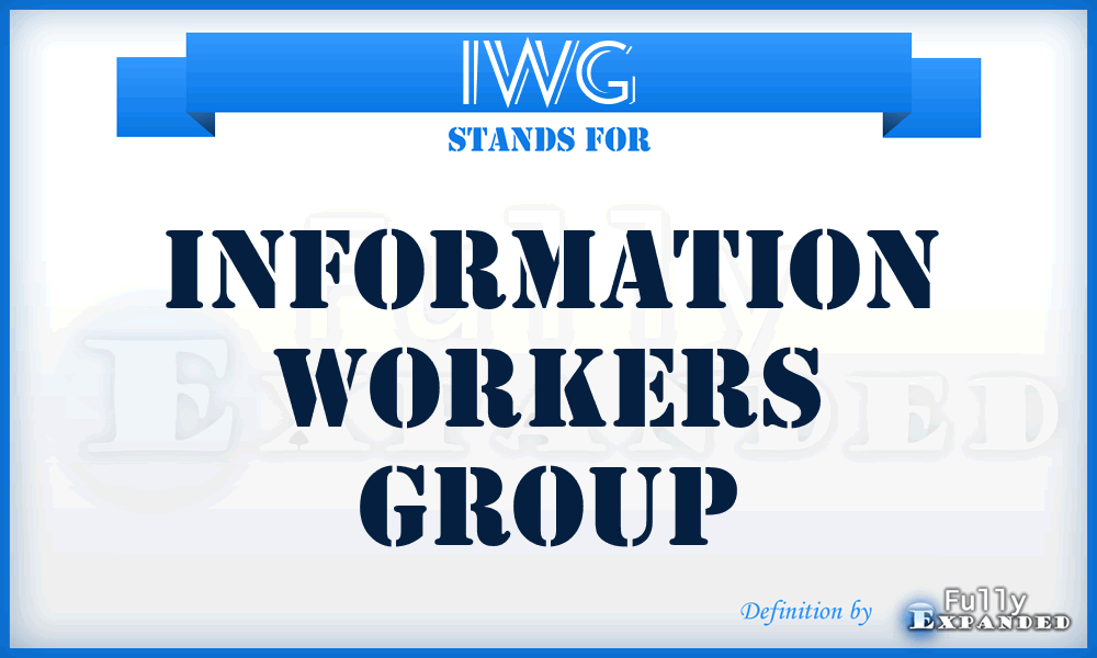 IWG - Information Workers Group