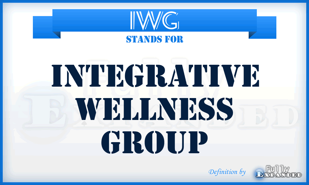 IWG - Integrative Wellness Group