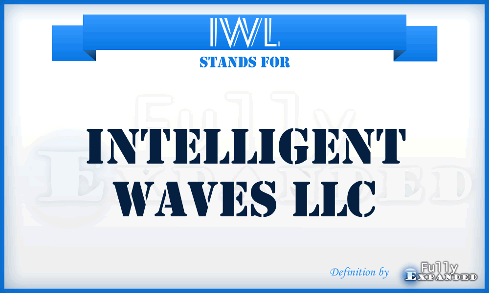 IWL - Intelligent Waves LLC