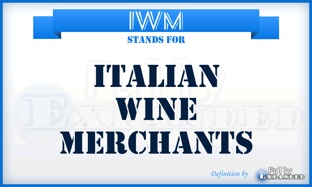 IWM - Italian Wine Merchants